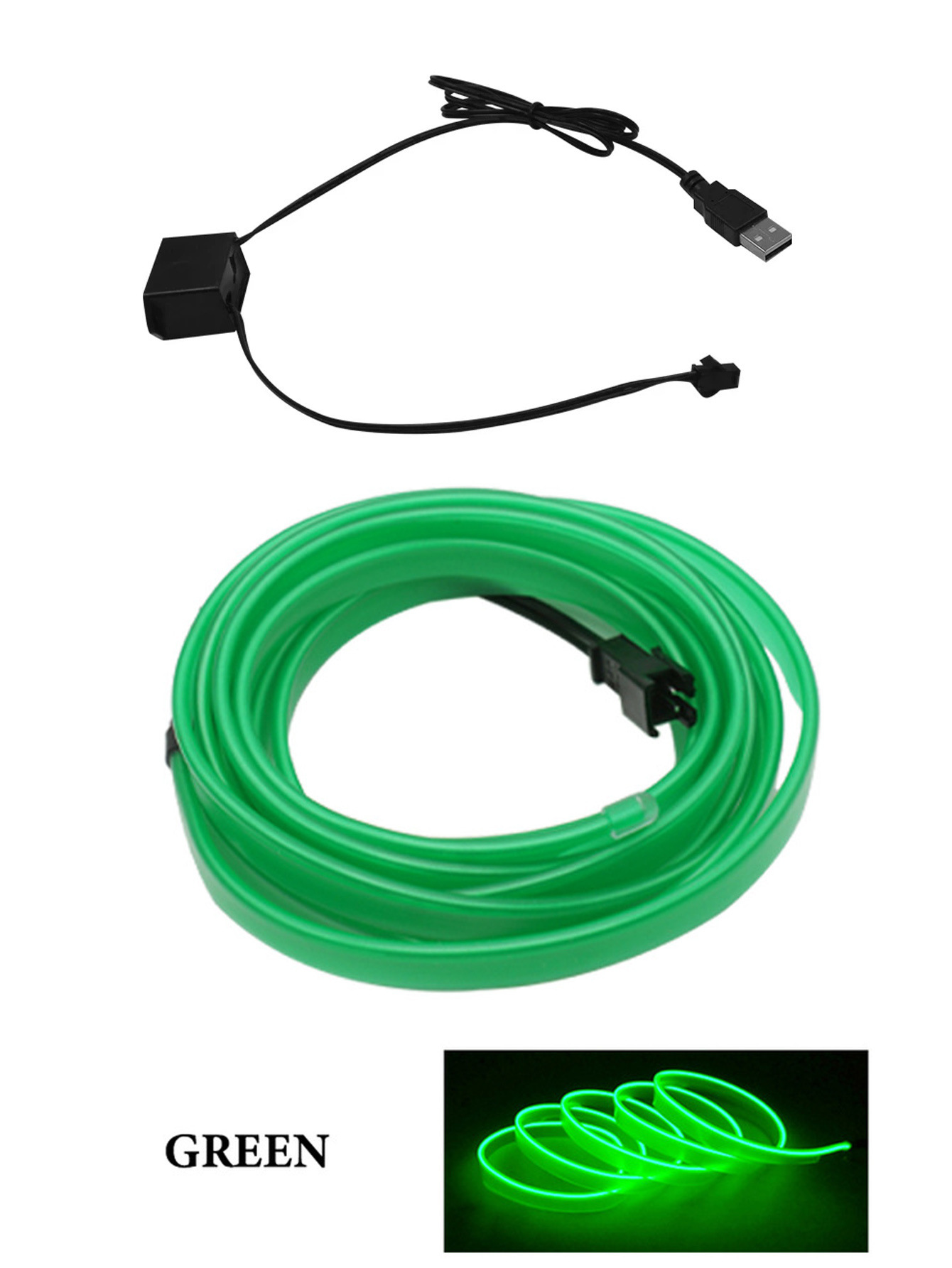 Car Led Decoration Cold Light Interior Modification Strip USB Car Atmosphere Light Lamp Line - Image 7