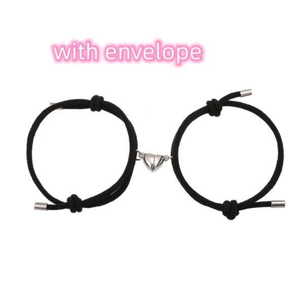 Simple Nylon Love Magnetic Bracelet - Image 7