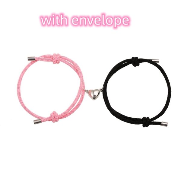 Simple Nylon Love Magnetic Bracelet - Image 10