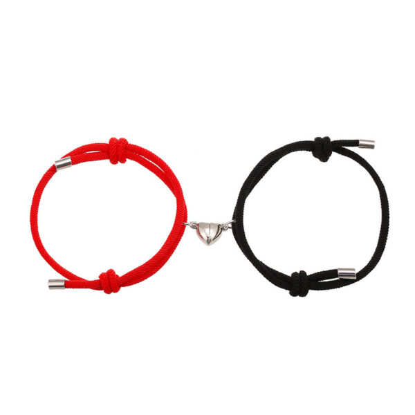 Simple Nylon Love Magnetic Bracelet - Image 9