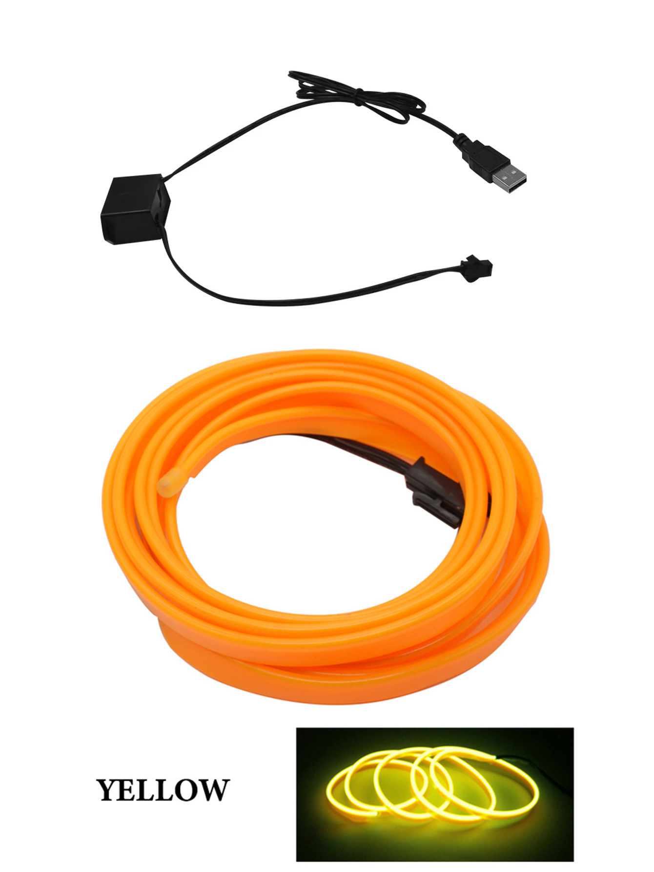 Car Led Decoration Cold Light Interior Modification Strip USB Car Atmosphere Light Lamp Line - Image 9