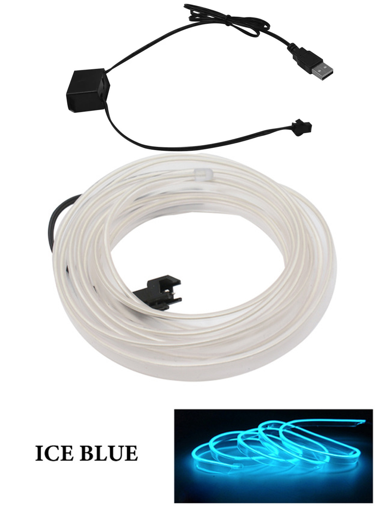 Car Led Decoration Cold Light Interior Modification Strip USB Car Atmosphere Light Lamp Line - Image 10