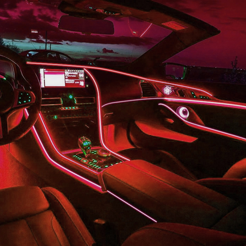 Car Led Decoration Cold Light Interior Modification Strip USB Car Atmosphere Light Lamp Line - Image 3
